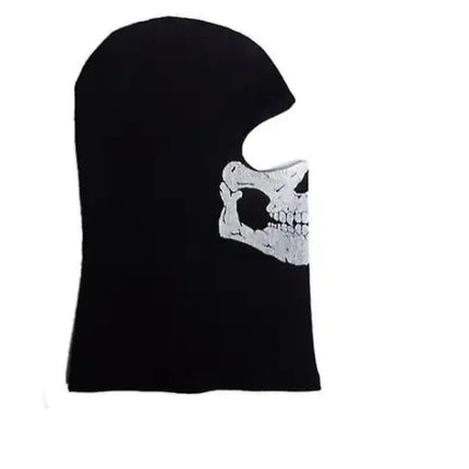 Black Balaclava Ghosts Skull Full Face Mask, Halloween Cosplay Prop
