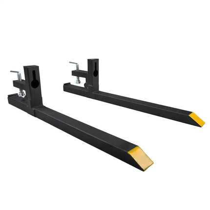 Heavy-Duty Forklift Pallet Forks with Inclinable Base, 2000 lbs Capacity for Tractor or Loader, Black XH