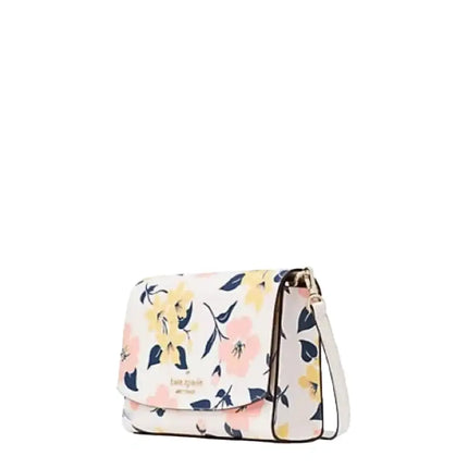 NEW Kate Spade Cream Multi Carson Convertible Floral Print Leather Crossbody Bag