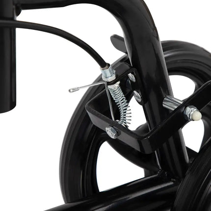 Dual Braking System Steerable Leg Walker Folding Scooter With Bag