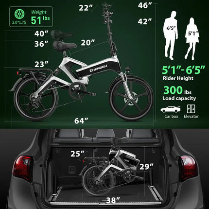 20' K6 Electric Bike for Adults 10AH/12.8Ah