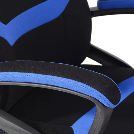 Gaming Office Chair with Fabric Adjustable Swivel,BLUE