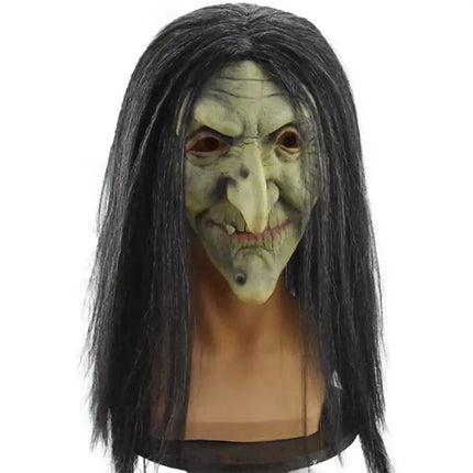 Easter simulation old witch mask female ghost trick scary mask Halloween party scary witch mask