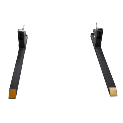 Heavy-Duty Forklift Pallet Forks with Inclinable Base, 2000 lbs Capacity for Tractor or Loader, Black XH