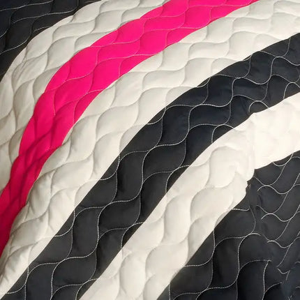 [Silver Linings Playbook] 3PC Patchwork Quilt Set (Full/Queen Size)