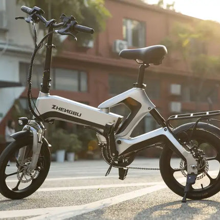 400W Electric Commuter Bike, Folding16'' Electric Bicycle with 48V 10Ah Battery