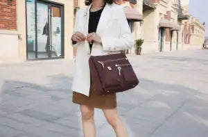 MKF Collection Serena Color-Block Nylon Women Shoulder Bag by Mia K