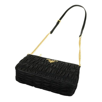NEW Prada Black Nappa Quilted Nylon Crossbody Bag