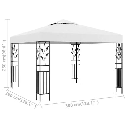 Gazebo 118.1"x118.1" White 180 g/m?