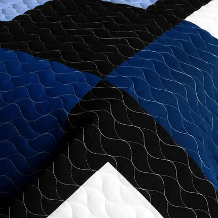 [Your Imagine] Brand New Vermicelli-Quilted Patchwork Quilt Set Full/Queen