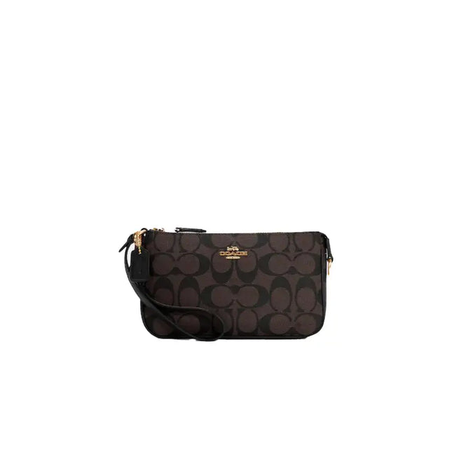 NEW Coach Black Nolita 19 Monogram Signature Canvas Pouch Clutch Purse Bag