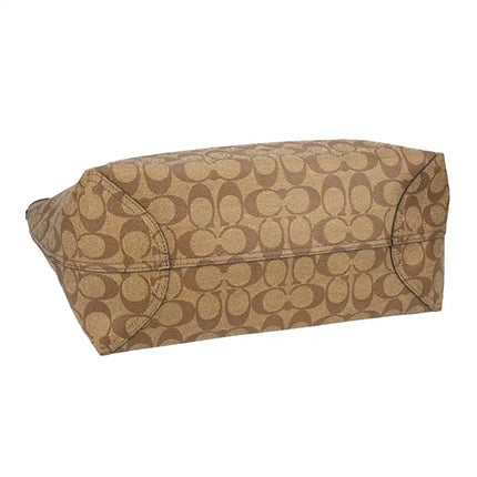 NEW Coach Brown City Tote Monogram Signature Canvas Tote Shoulder Bag