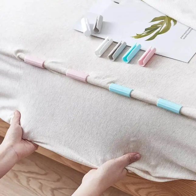 12PCS BedSheet Clips Plastic Slip-Resistant Clamp Quilt Bed Cover Grippers Fasteners Mattress Holder For Sheets Home