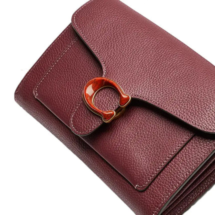 NEW Coach Red Tabby Chain Leather Clutch Crossbody Bag