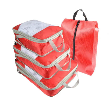 4pcs Packing Cubes Suitcase Organiser Packing Bags Luggage Organiser Set - Vickie Lynn's