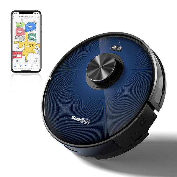 Geek Smart L7 Robot Vacuum Cleaner and Mop; LDS Navigation; Wi-Fi Connected APP; Selective Room Cleaning; MAX 2700 PA Suction; Ideal for Pets and Larger Home(Banned from selling on Amazon)