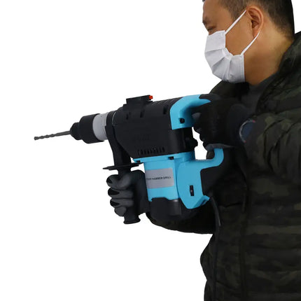 Rotary Hammer 1100W 1-1/2" SDS Plus Rotary Hammer Drill 3 Functions(Blue + Black)