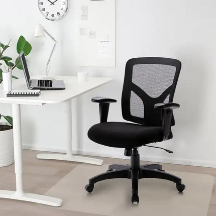 Silla de oficina ergonómica de malla ajustable con respaldo