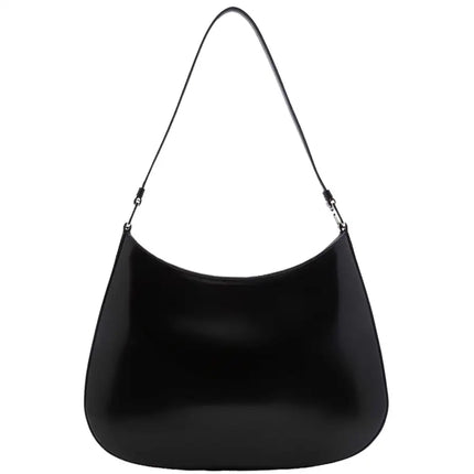 NEW Prada Black Cleo Leather Hobo Shoulder Bag
