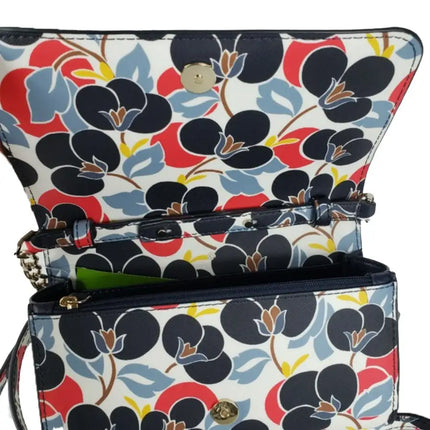 NEW Kate Spade Multicolor  Natalia Flap Turnlock Quilted Leather Crossbody Bag