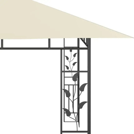 Gazebo with Mosquito Net 13.1'x9.8'x9' Cream 180 g/m2