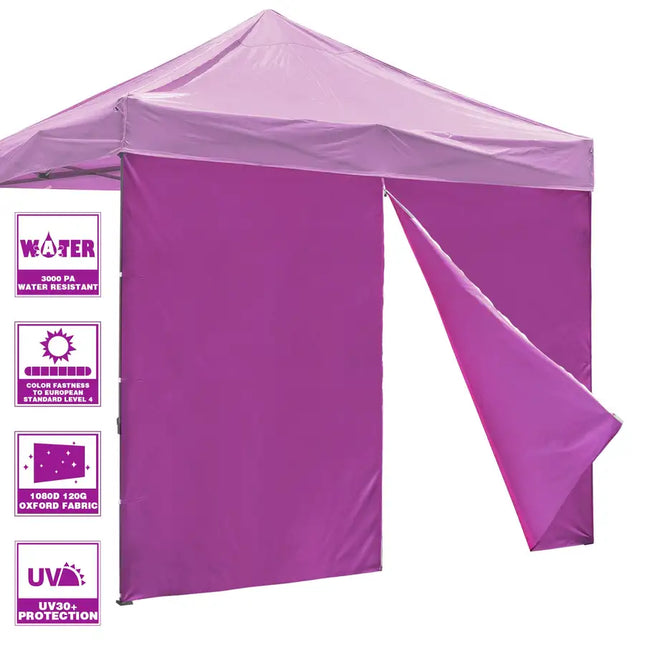 10x10ft EZ Canopy Gazebo Zipper Side Wall/Purple