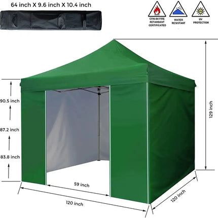 10' x 10' Pop Up Sidewall Canopy Tent - 5 pieces of sidewall with Rolling Storage Bag