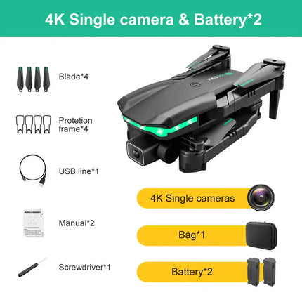 2022 KK3 Pro Mini Drone 4K Profession HD Dual Camera With WIFI FPV Obstacle Avoidance Remote Quadcopter Foldable Rc Drone Toys - Vickie Lynn's