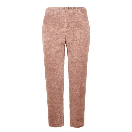 Women's Warm Fleece Sherpa Lined Jogger Pant Trousers