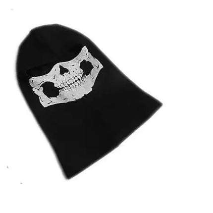 Black Balaclava Ghosts Skull Full Face Mask, Halloween Cosplay Prop