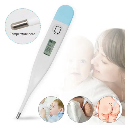 10pcs Electronic Digital Fahrenheit Thermometer LCD Oral Baby Kids Adult Body Safe