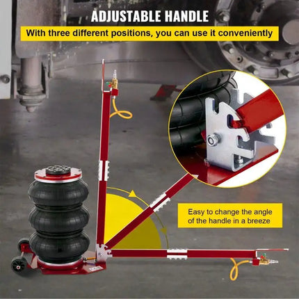 Gato neumático de elevación rápida, bolsa Triple móvil plegable portátil, Gato de aire