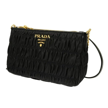 NEW Prada Black Nappa Quilted Nylon Crossbody Bag