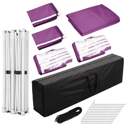 10X20ft EZ Pop Up Canopy Folding Gazebo/Vivid Viola