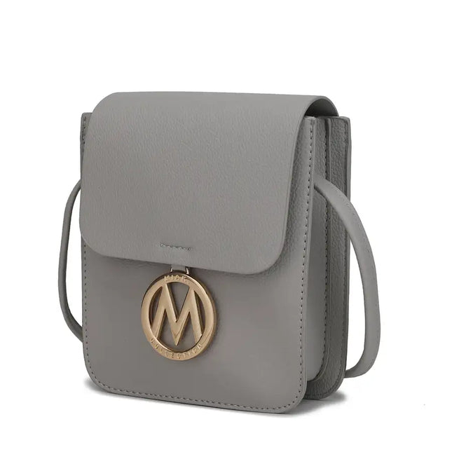 MKF Collection Skylar Messenger Bolso de mano de cuero vegano para mujer de Mia K