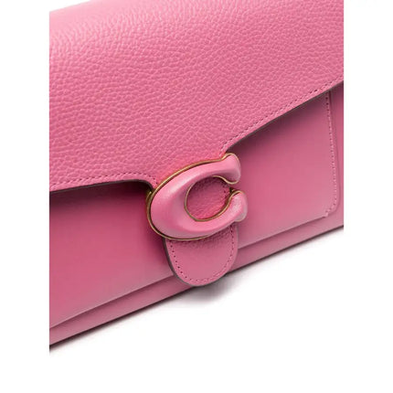 NEW Coach Pink Tabby Chain Clutch Leather Clutch Crossbody Bag