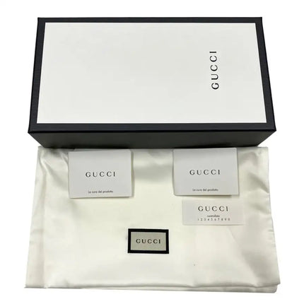 NEW Gucci Black Interlocking G Leather Long Wallet Clutch Bag