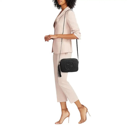 NEW Gucci Black Small Soho Disco Leather Crossbody Bag