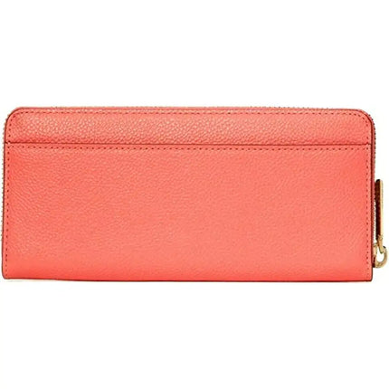 NEW Kate Spade Pink Peach Melba Margaux Slim Leather Continental Wallet Clutch Bag