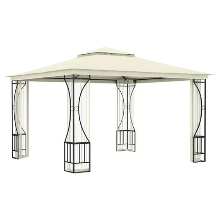 Gazebo with with Nets 9.8'x9.8'x8.7' Cream