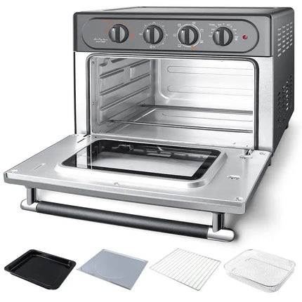 Combo de horno, encimera de horno de convección 7 en 1 WEESTA, freidora de aire grande de 24 cuartos con accesorios y recetas electrónicas
