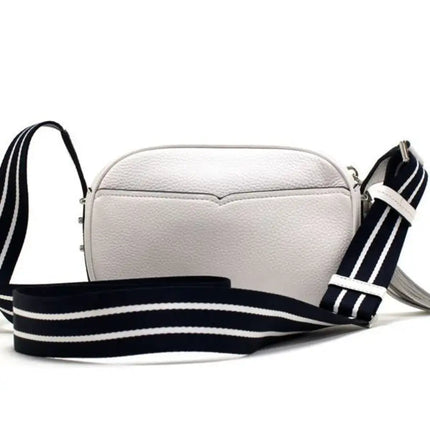 NEW Kate Spade Navy Denim multi Kourtney Denim Camera Crossbody Bag