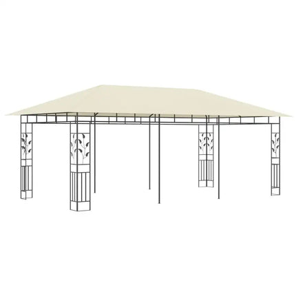 Gazebo with Mosquito Net 19.7'x9.8'x9' Cream