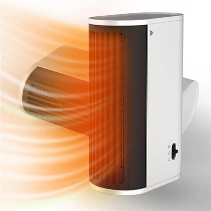Heat 2-Way Use Slim Tabletop Heater,Fast Heat Up,Overheat Protection System,For Home & Office