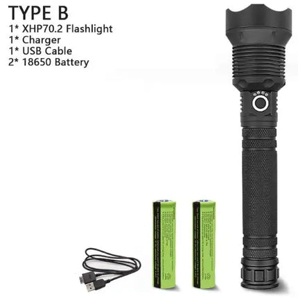 XHP70.2 most powerful usb led flashlight