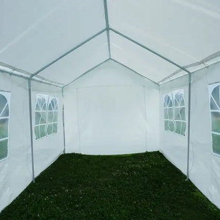 10'x20' Heavy Duty Carport Gazebo, Canopy Garage, Car Shelter with windows