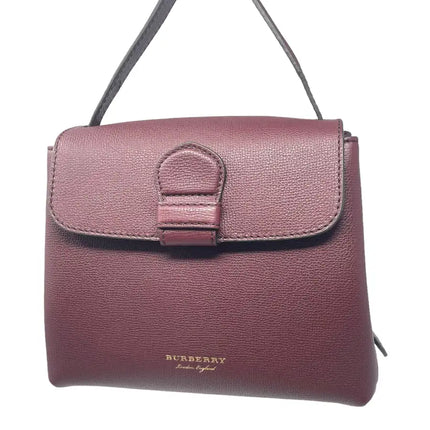 NEW Burberry Burgundy Small Camberley House Check Leather Crossbody Bag