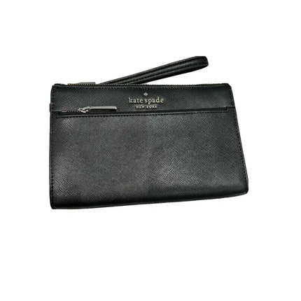 NEW Kate Spade Black Staci Medium Wristlet Clutch Bag