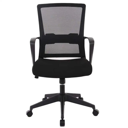 MYfurniture Silla de oficina giratoria de malla con respaldo medio y elevación