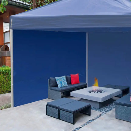 10x10ft EZ Canopy Gazebo Full Size Side Wall/Blue
